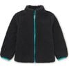 Teddy Fleece Zip Up Jacket, Pepper - Fleece & Sherpa Jackets - 1 - thumbnail