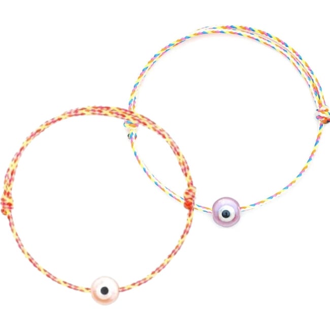 Kids Sorbet And Ruthie Rainbow Evil Eye Bracelet Bundle