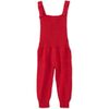 Baby Alpaca Overall, Red - Rompers - 1 - thumbnail