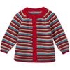 Baby Alpaca Cardigan, Multi Stripe, Striped - Cardigans - 1 - thumbnail