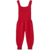 Baby Alpaca Overall, Red - Rompers - 2