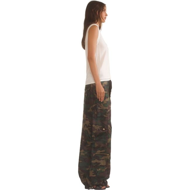 Women's Camouflage Cargo Pants - Pants - 2