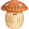 Mushroom Handcrafted Rattan Storage Basket, Natural - Storage Baskets - 1 - thumbnail