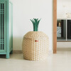 Pineapple Handcrafted Rattan Storage Basket With Removable Lining, Natural - Storage Baskets - 2