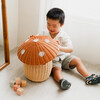 Mushroom Handcrafted Rattan Storage Basket, Natural - Storage Baskets - 3