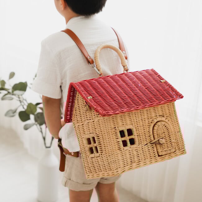 Lydia Handcrafted Rattan House Bag With Top Handle
