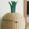 Pineapple Handcrafted Rattan Storage Basket With Removable Lining, Natural - Storage Baskets - 5