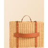 Jasmine Handcrafted Rattan Suitcase With Premium Vegan Leather & Lining, Brown - Luggage - 5