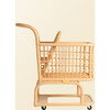 Kids Handcrafted Rattan Shopping Cart With Baby Seat, Natural - Push & Pull - 6