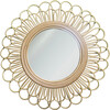 Dahlia Handcrafted Rattan Mirror, Natural - Mirrors - 1 - thumbnail