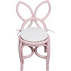 Butterfly Kids Handcrafted Rattan Chair With Cushion, Soft Pink - Kids Seating - 1 - thumbnail