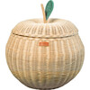 Apple Handcrafted Rattan Storage Basket With Removable Lining, Natural - Storage Baskets - 1 - thumbnail