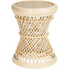 Palawan Handcrafted Rattan Stool Or Bedside Table, Natural - Accent Seating - 1 - thumbnail