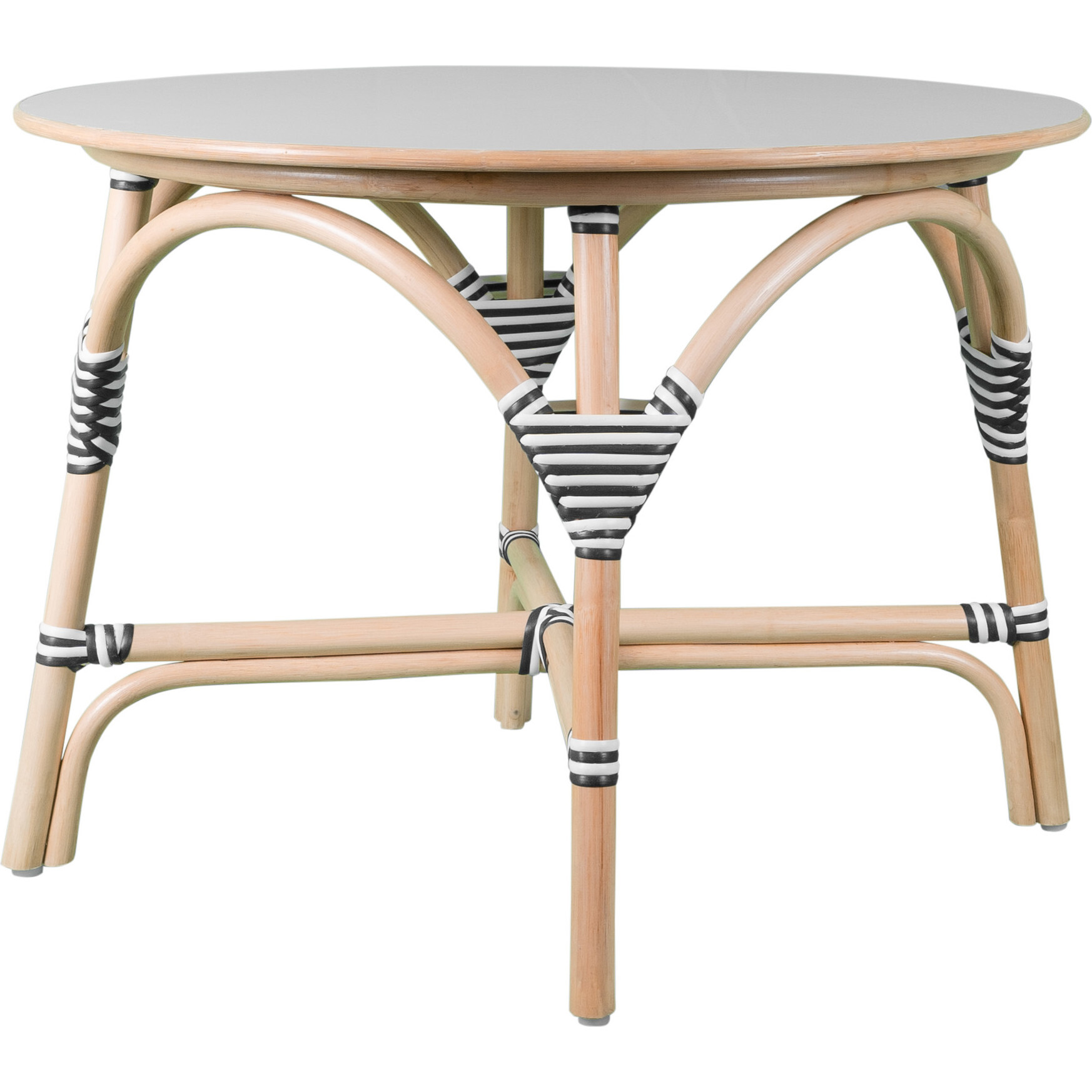 Aulia Kids Handcrafted Rattan Table With Laminated Plywood, Natural - Accent Tables - 1