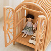 Blossom Handcrafted Rattan Doll Cabinet, Natural - Doll Accessories - 4