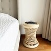 Palawan Handcrafted Rattan Stool Or Bedside Table, Natural - Accent Seating - 6