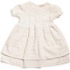 Willow Organic Muslin Cotton Dress, Coconut Cream - Dresses - 1 - thumbnail