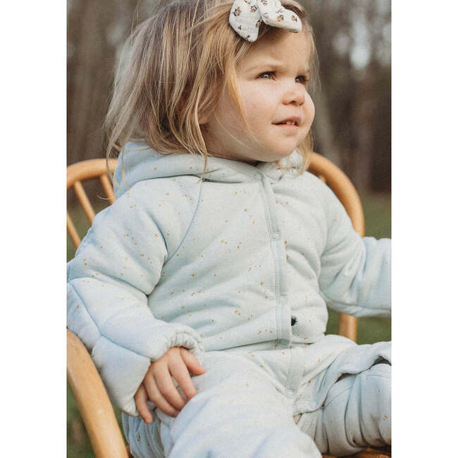 Étoile Organic Cotton Plush Romper, Frozen Dew - Rompers - 2