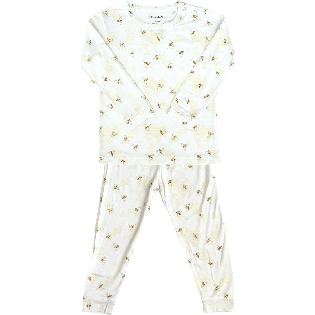 Toddler Pajama Set, Busy Bees - Pajamas - 1