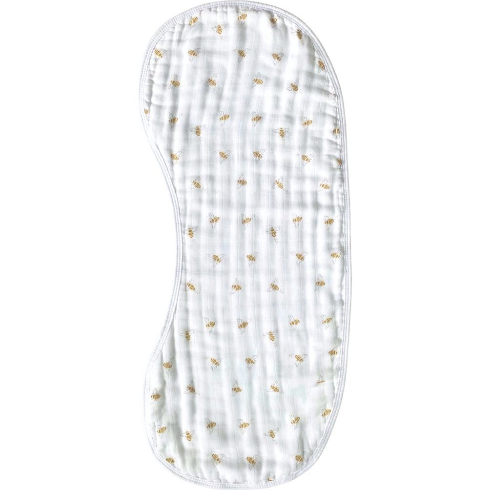 Burp Cloth Bib, Busy Bees - Bibs - 1