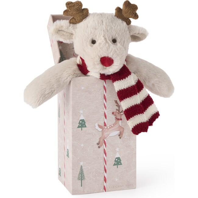 Tinsel The Reindeer Snuggler Plush Toy, Taupe