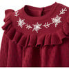 Snowflake Dress & Bloomer, Red - Dresses - 3