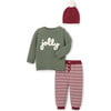 Jolly Sweater & Knit Pants With Pom Hat, Multicolors - Suits & Separates - 1 - thumbnail