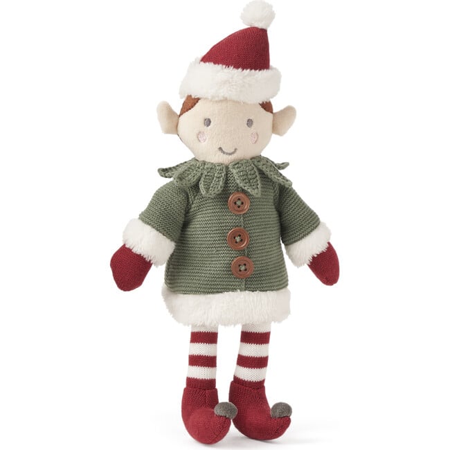 Elf Knit Toy 10-Inch In Box, Green