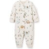 Christmas Print Fleece Jumpsuit, Multicolors - Jumpsuits - 1 - thumbnail