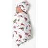 The Elf On The Shelf Bamboo Swaddle & Beanie Set, White - Swaddles - 2