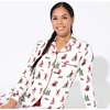 The Elf On The Shelf Bamboo Women's Pajama Set, White - Pajamas - 4