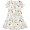 Summer Floral Bamboo Girls' Short Sleeve Dress, Florals - Dresses - 1 - thumbnail