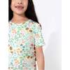 Summer Floral Bamboo Kids Pajama Short Set, Florals - Pajamas - 4