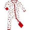 Sugar Cookies Bamboo Convertible Footie, White - Footie Pajamas - 1 - thumbnail