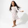 Sugar Cookies Bamboo Girls' Long Sleeve Dress, White - Dresses - 2