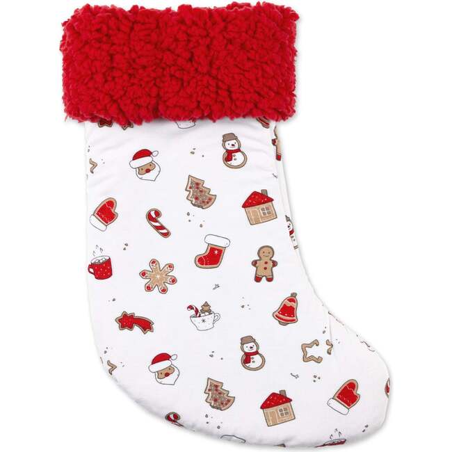 Sugar Cookies Bamboo Sherpa Stocking, White