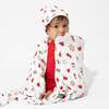 Sugar Cookies Bamboo Swaddle & Beanie Set, White - Swaddles - 2