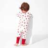 Sugar Cookies Bamboo Convertible Footie, White - Footie Pajamas - 7