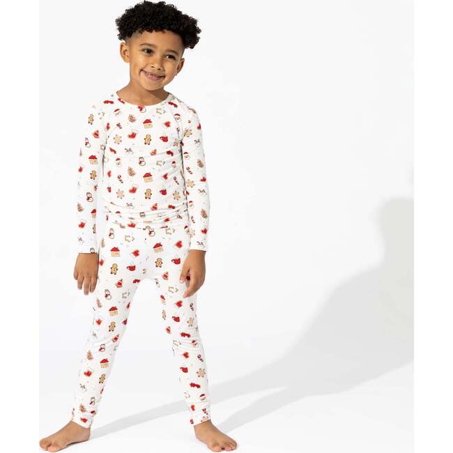 Sugar Cookies Bamboo Kids Pajamas, White - Pajamas - 6