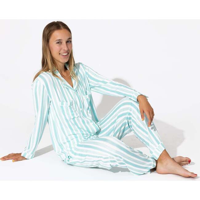 Slumber Stripes Bamboo Women's Pajama Set, Stripes - Pajamas - 4