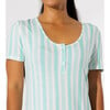 Slumber Stripes Bamboo Women's Nightgown, Stripes - Nightgowns - 3