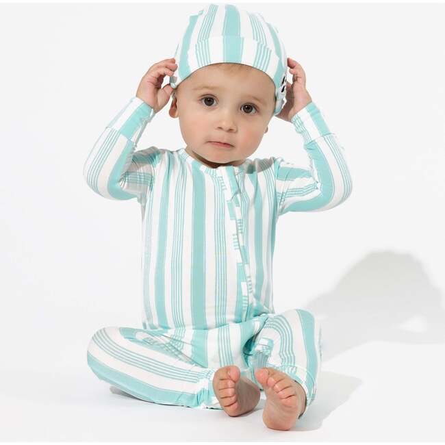 Slumber Stripes Bamboo Convertible Footie, Stripes - Footie Pajamas - 2