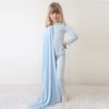 Sky Blue Bamboo Kids Pajamas, Blue - Pajamas - 5