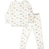 Rainbows Bamboo Kids Pajamas, White - Pajamas - 1 - thumbnail