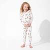 Santa's Workshop Bamboo Kids Pajamas, White - Pajamas - 2