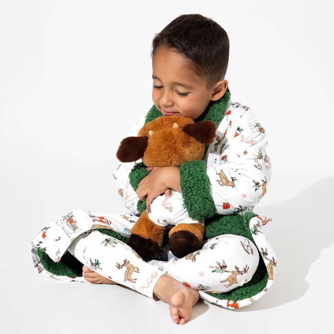 Santa's Workshop Kids' Sherpa Robe, White - Robes - 2