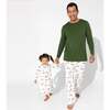 Santa's Workshop Bamboo Men's Pajama Set, White - Pajamas - 3