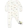 Rainbows Bamboo Convertible Footie, White - Footie Pajamas - 1 - thumbnail