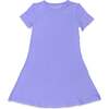 Poppin Purple Bamboo Girls' Short Sleeve Dress, Purple - Dresses - 1 - thumbnail