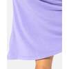 Poppin Purple Bamboo Girls' Short Sleeve Dress, Purple - Dresses - 2